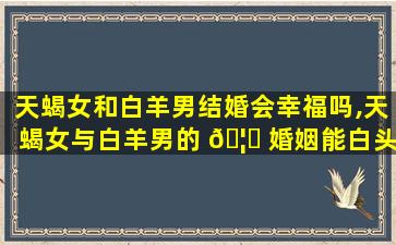 天蝎女和白羊男结婚会幸福吗,天蝎女与白羊男的 🦈 婚姻能白头到老吗